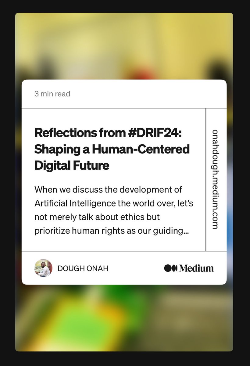 At #DRIF24, faculties resolved to foster critical thinking by engaging students in conversations around AI-generated work, turning assignments into opportunities for meaningful discussions & peer review in the classroom, via presentations to the faculty...
onahdough.medium.com/reflections-fr…