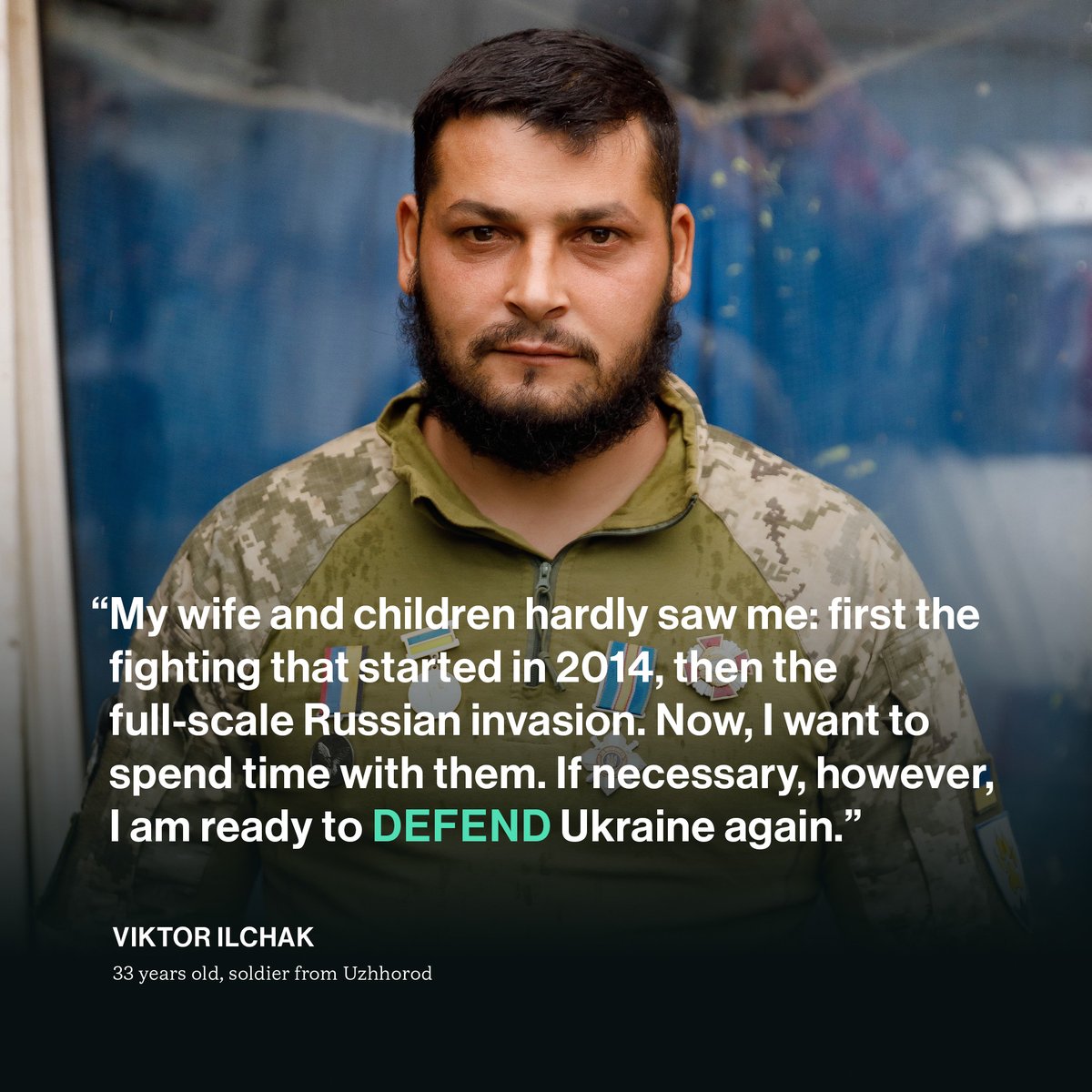 When Viktor Ilchak heard on TV that Roma were not fighting for Ukraine, he wanted to prove this wrong through his own example. He fought for his country and received an award for bravery. Read our interview with him at the link in our bio. Photo (c) Dmytro Myntyan #romaforeurope