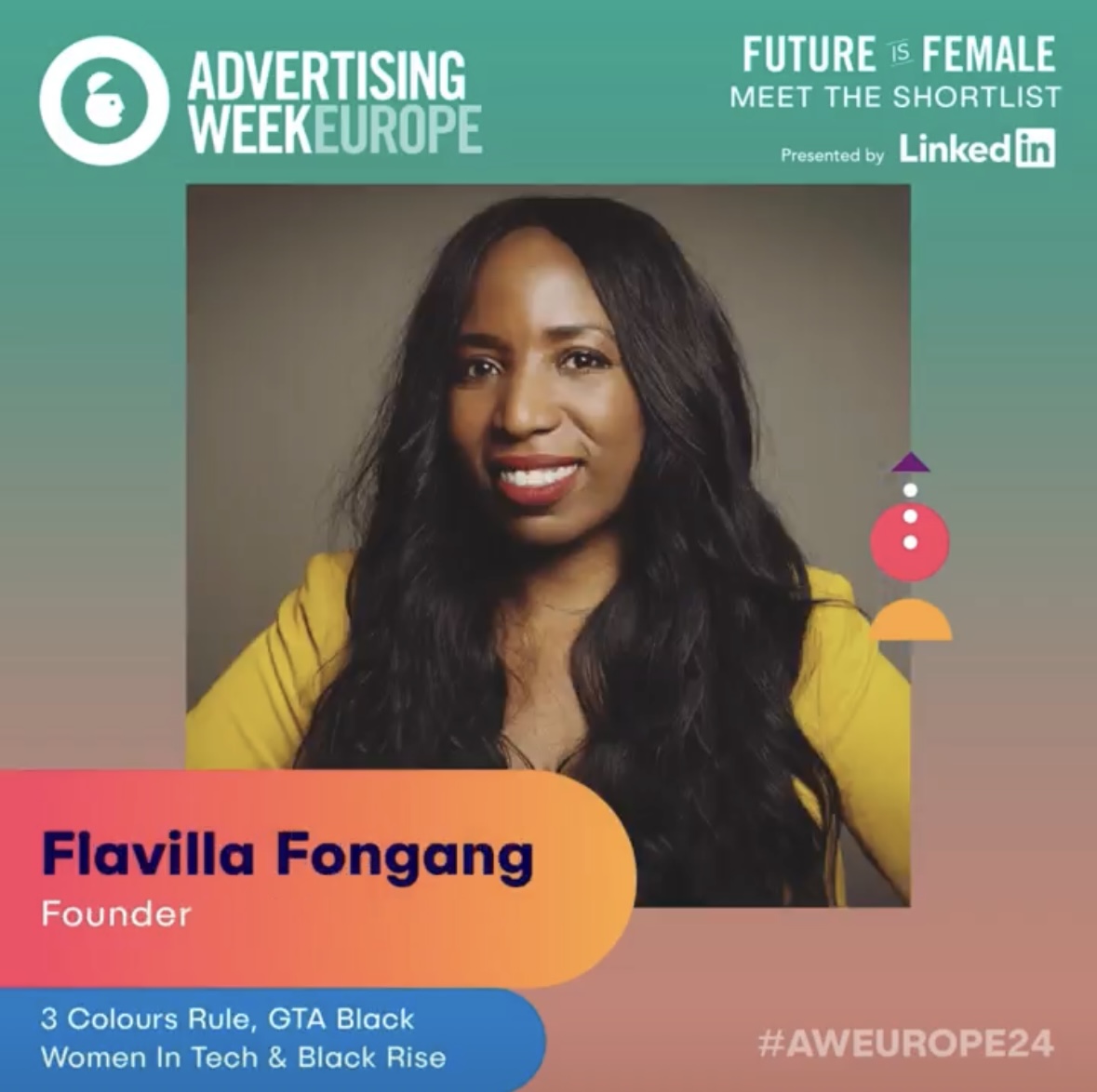 Like Kendrick Lamar, I always have something coming. If you know you know. 😅 I'm delighted to be among the top 25 Females of @advertisingweek  The Future is Female. I'm grateful to be among so many women. I continue to share my wins to inspire you to set no limits