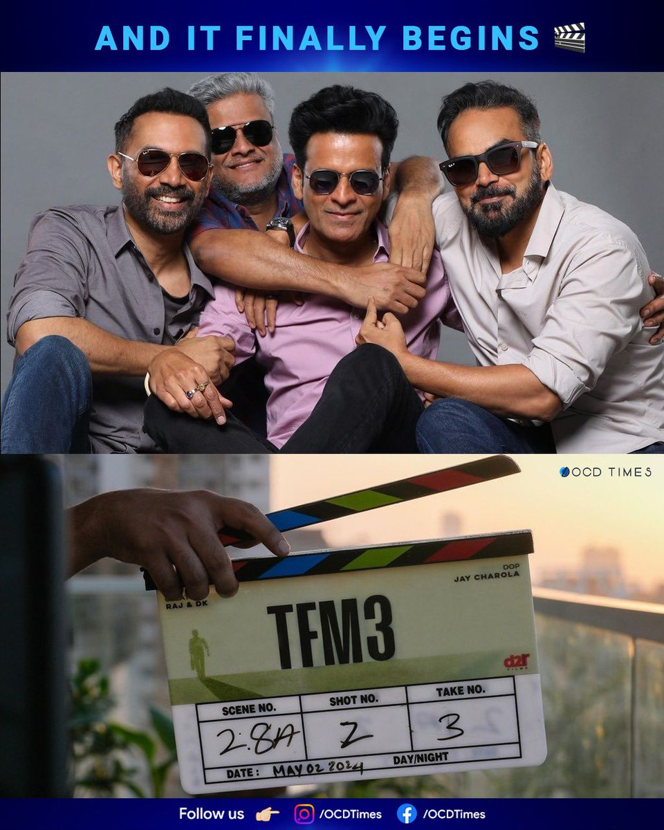 One of the best series in India with one of the best team of writers and directors! 👌🏻
.
#OCDTimes #TheFamilyMan #ManojBajpayee #RajAndDk #PrimeVideoIn #TheFamilyMan3 #TFM3 #TheFamilyManOnPrime