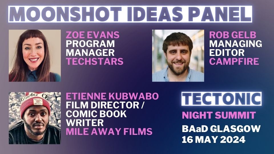 VERY excited to bring together this excellent panel on 16 May to discuss some 'Moonshot Ideas' that could change the world! This promises to be an entertaining and educational addition to the on-stage activity at TecTonic Night Summit on 16 May. Tickets: lu.ma/Tectonic-Night…