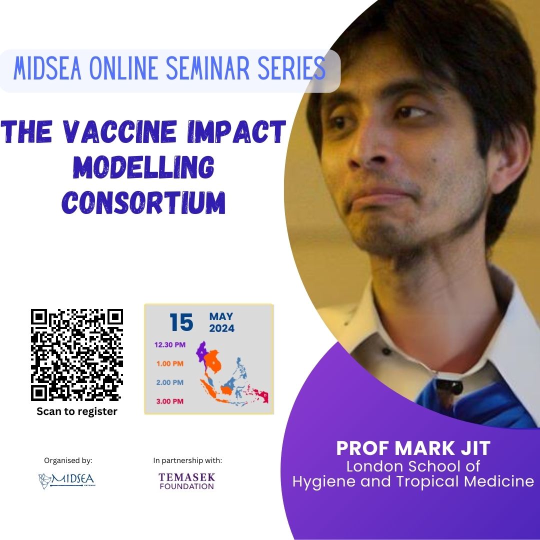sshsphmidsea's tweet photo. Please join us at our next #SSHSPHMIDSEA online seminar where  Prof Mark Jit will share more about The Vaccine Impact Modelling Consortium on 15 May 2pm SGT. Please register at https://t.co/AFvf1t9BxP https://t.co/LeWkWfae17