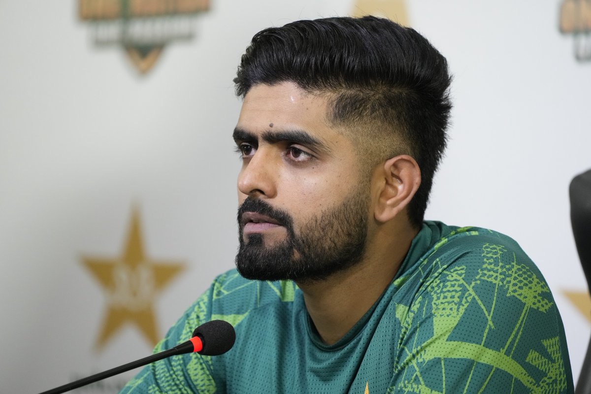 'Our aim in the previous World Cups was also to bring the trophy to Pakistan. Unfortunately, we lost the semi-final and final but we're confident in our abilities and we will try to finish on top this year.' - Babar Azam🗣️ #PakPassion #BabarAzam #PCB