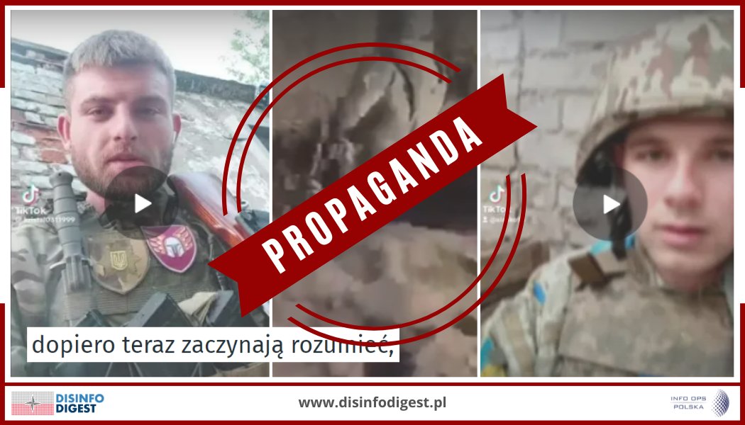 Rosyjska #propaganda uderza w Ukraińskie morale i podejmuje próby obniżenia potencjału mobilizacyjnego wśród młodych Ukraińców.

Rosyjski aparat wpływu masowo promuje na TikToku tezy o bezradności, beznadziei i nieuniknionej śmierci na froncie zachęcając Ukraińców do ucieczki i…