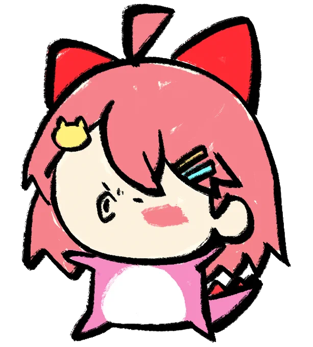 サッ…#絵フブキ#miko_Art#できたてころね#ほしまちぎゃらりー 