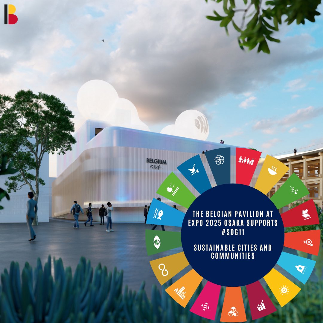 🇧🇪 The Belgian pavilion at Expo 2025 Osaka is dedicated to advancing #SDG11 - Sustainable Cities and Communities, with a focus on saving lives! 🏙️🌳

In our pavilion, we highlight Belgium's commitment to building inclusive, resilient, and sustainable cities while prioritizing