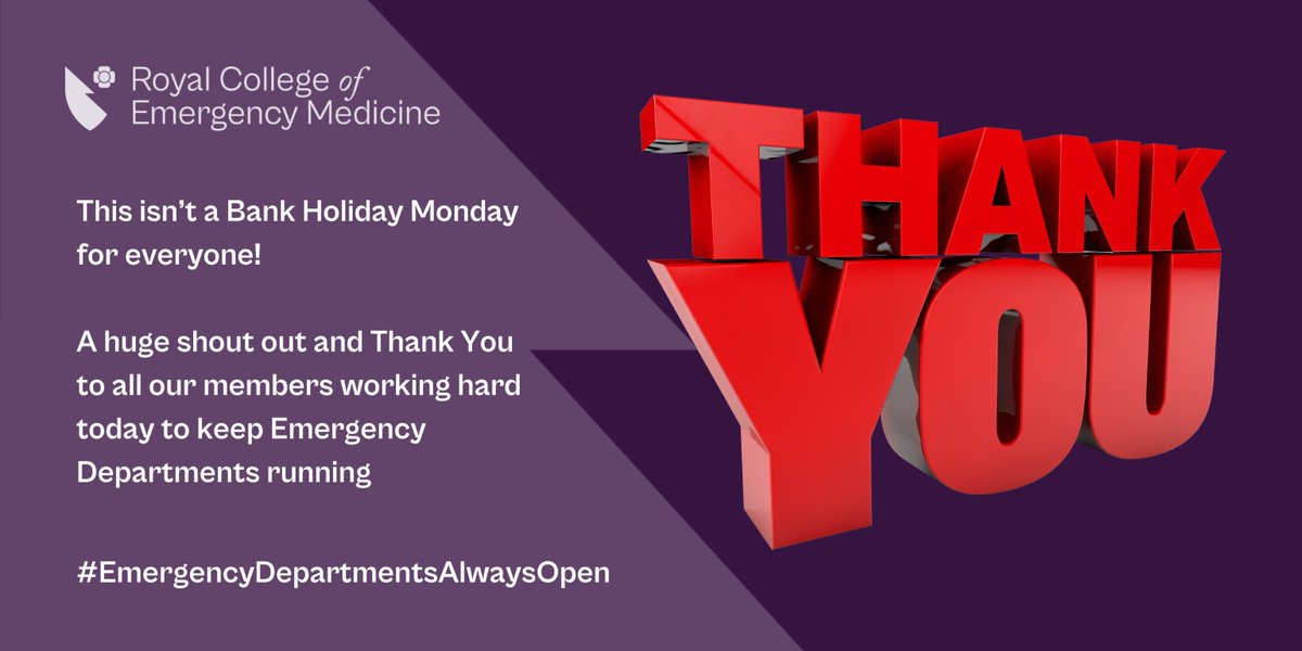 To all those working in #EmergencyMedicine today and every day, thank you! 🏥