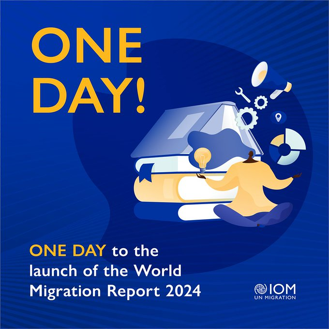 Are you ready? The World Migration Report 2024 #WMR2024 will be out tomorrow. Stay tuned for more news on IOM's flagship report.