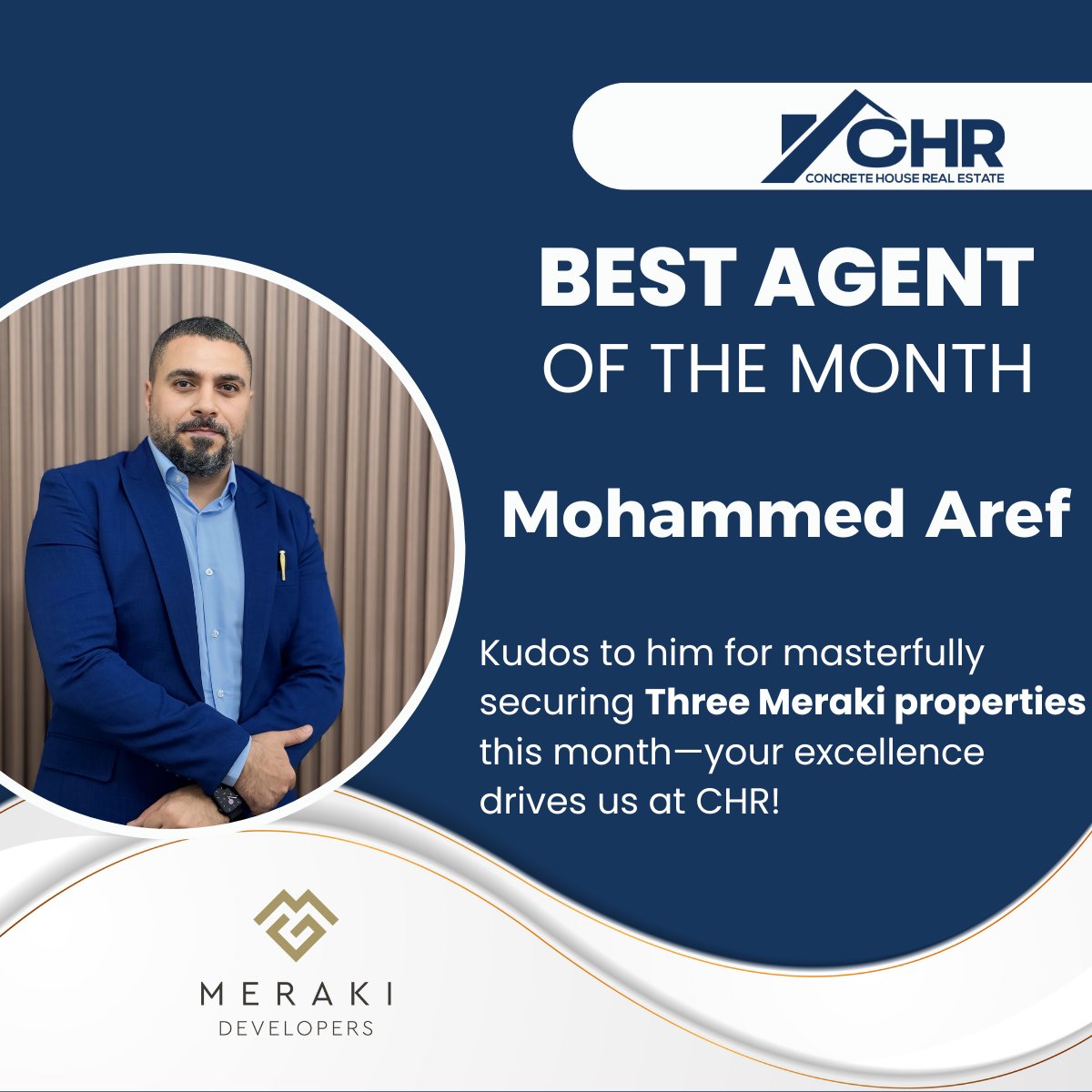 🌟 Agent of the Month: Mohammed Aref 🌟

#EmployeeRecognition #TopPerformer #RealEstateExcellence