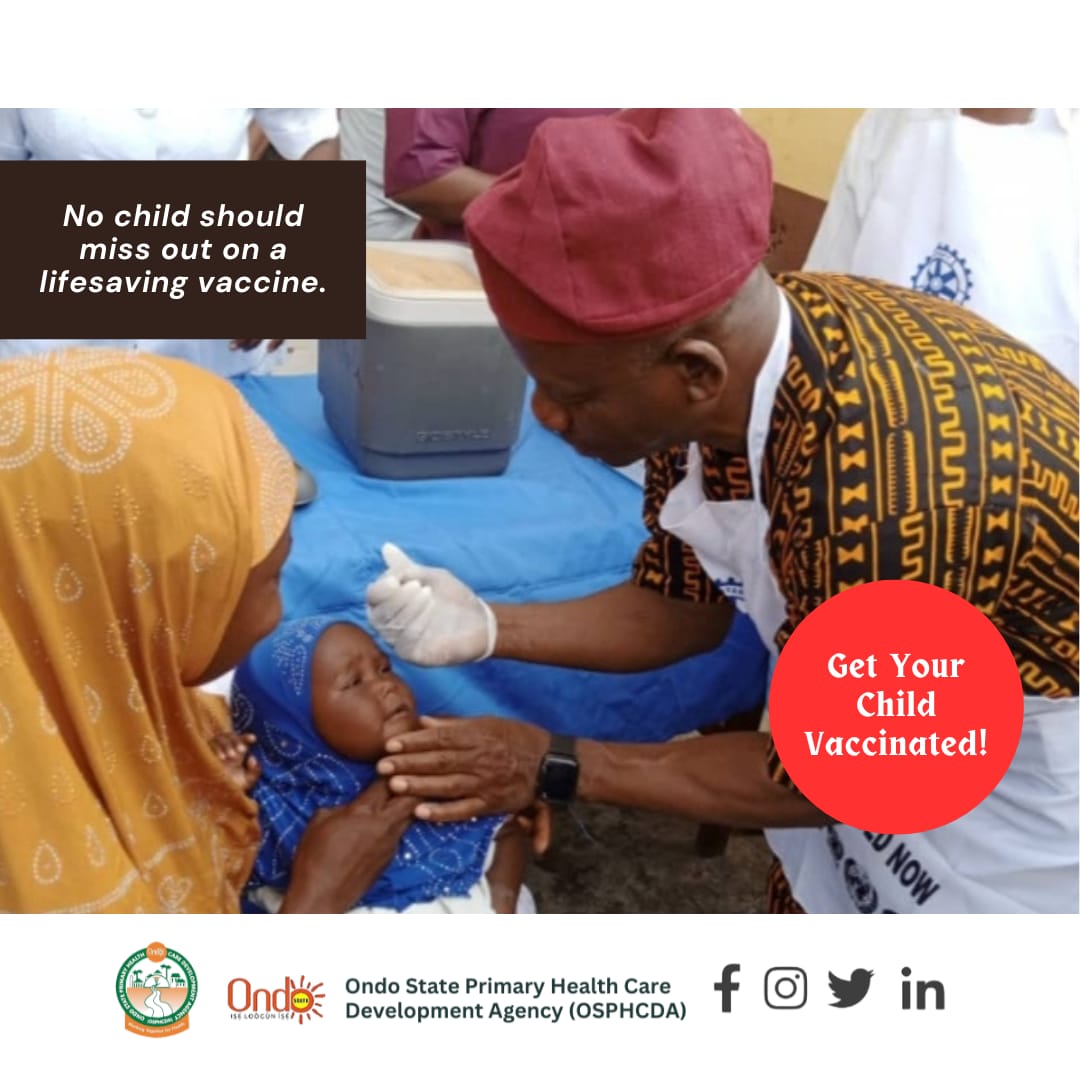 Every child deserves a healthy start in life, and vaccines play an important role in making that possible.

This week and beyond, parents and caregivers must ensure they take their children to the nearest health facility for #routineimmunization.

Happy #NewWeek 
#BIGCATCHUP