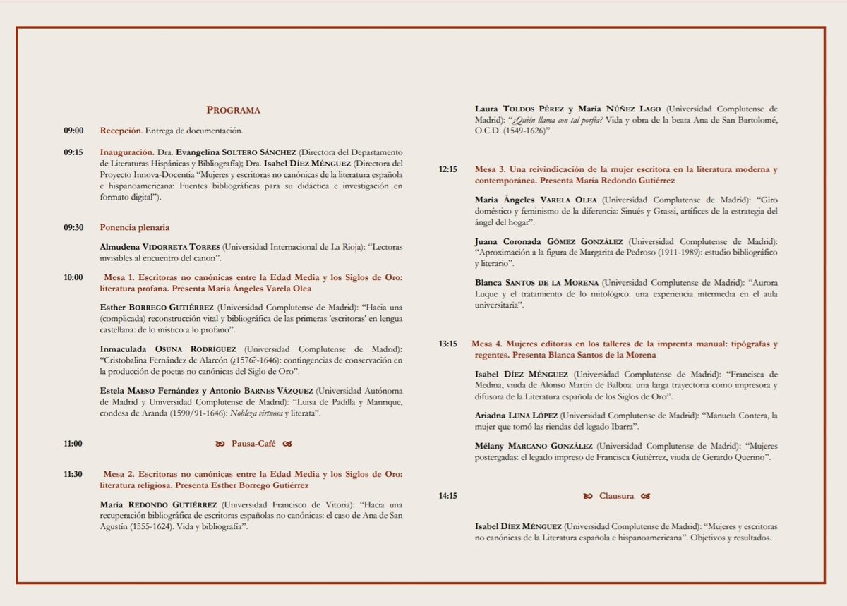 El viernes, con estas mujeres maravillosas, abriendo unas jornadas necesarias en la <a href="/FilologiaUCM/">Facultad de Filología de la UCM</a> <a href="/unicomplutense/">Complutense</a> 👉🏻 Certificado de asistencia para quienes se inscriban, ¿te vienes?