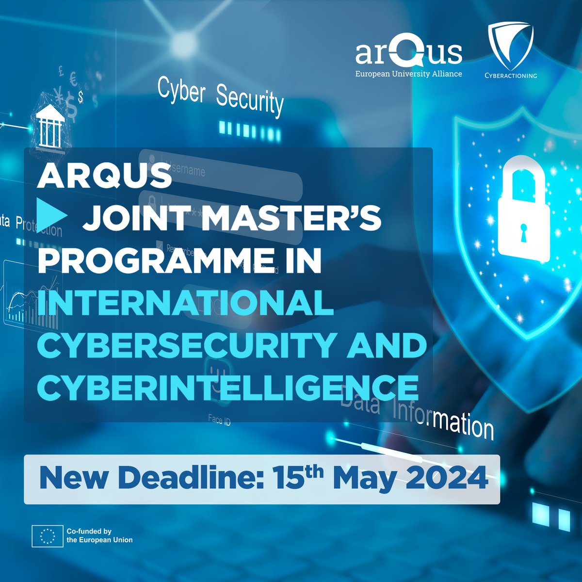 🧑‍💻👩‍🎓Discover the unique learning opportunities of our #ArqusJointMastersProgrammes and stand out with a certification from multiple #EuropeanUniversities. Apply now for the Joint Masters in #EuropeanStudies and #Cybersecurity! Deadline approaching👉arqus-alliance.eu/calls