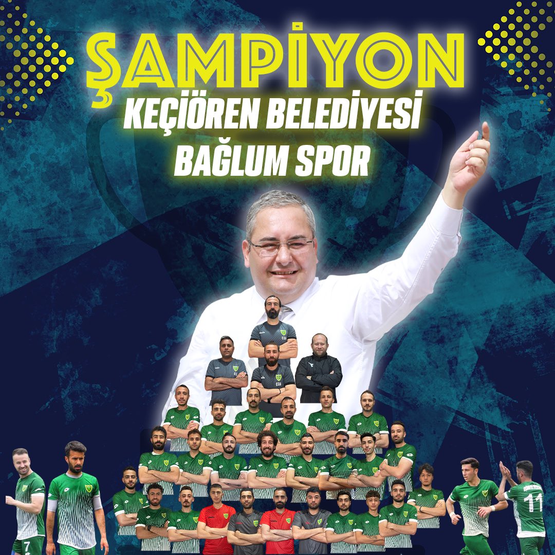 T.C. Keçiören Belediyesi’nin destekleriyle Ankara Süper Amatör Lig’de mücadele eden Keçiören Belediyesi Bağlum Spor Kulübü Futbol takımımız Play-Off maçlarını başarıyla tamamlayarak Bölgesel Amatör Lig’e yükselmiştir.
Yeni sezonda Bölgesel Amatör Lig’de mücadele edecek olan…