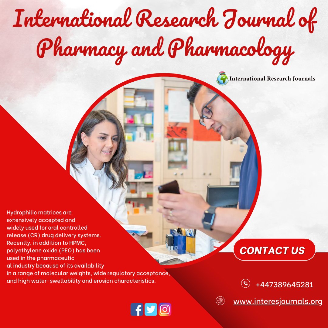 Seeking pharmacy expertise! Share your insights in an article. Join us in advancing pharmaceutical knowledge and practices. Submit today!
#Pharmacology #Medications #Druginteractions
#Prescriptiondrugs #pharmaceuticalindustry #Medication #Compounding #Pharmacists #Doctors 
#drug