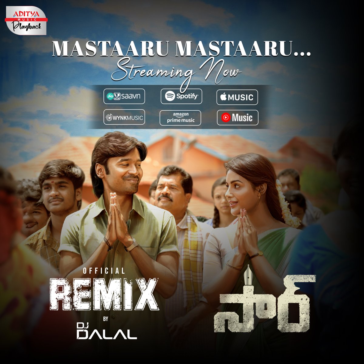 💖 #MastaaruMastaaru Lofi Mix Audio Song is now available on all major music platforms! 🎶

🎶👉bfan.link/Mastaaru-Masta…

#Dhanush #SamyuthaMenon #AdityaMusicPlayback #SIRMovie #DJDalal #Lofi #TeluguLoFi #ambient #Slowedandreverb #Chillout #Adityamusic #Adityamusicplayback