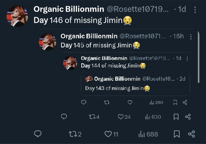 Day 147 of missing Jimin😭