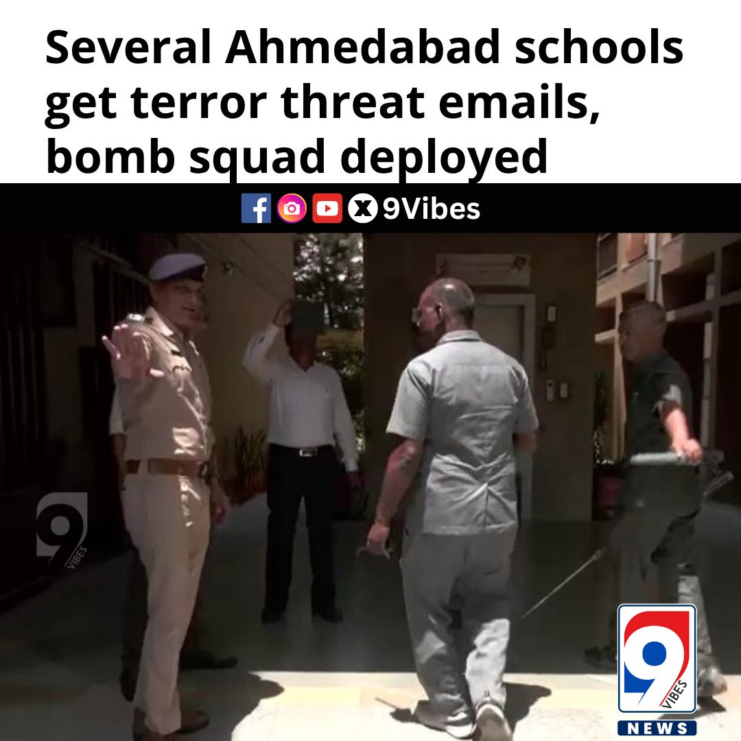 The recent bomb threat scare in Delhi, now schools in Ahmedabad, Gujarat have received terror threat emails. Police are on high alert, ensuring safety measures. Stay tuned for updates. #Gujarat #Ahmedabad #BombThreat #TerrorThreat #SchoolSafety