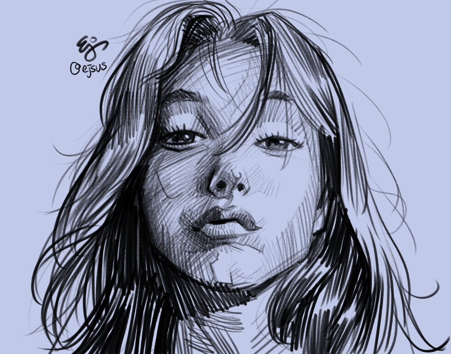Day 014 - 2024.0505

#art #artwork #sketch #pencil #drawing #girl #face #ClipStudioPaint