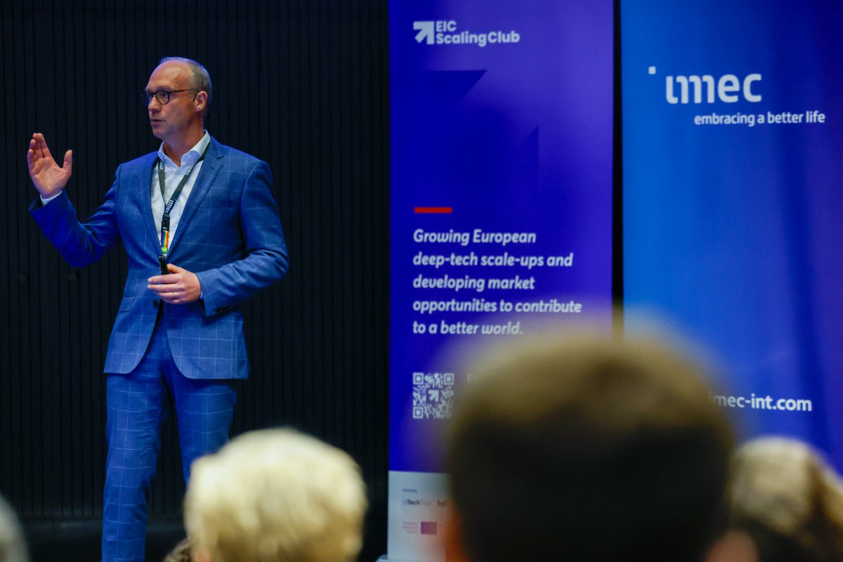 Congrats to @imecxpand for raising a new €300 million fund to accelerate the growth of transformative semiconductor and nanotechnology innovations. 🚀 And thx again for hosting us last month for the official kick-off event of the EIC Scaling Club ;) linkedin.com/feed/update/ur…