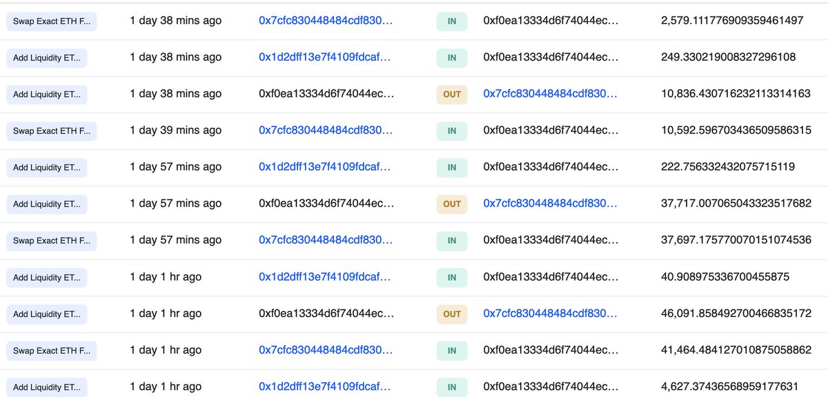 Lookonchain (@lookonchain) on Twitter photo Machi Big Brother(<a href="/machibigbrother/">Machi Big Brother</a>) spent 962 $ETH($3M) to buy 1.39M $FRIEND at $2.16.
And added liquidity of 1,005 $ETH($3.13M) and 1.44M $FRIEND($3.45M).
basescan.org/token/0x0bd488…
friend.tech/0xF0EA13334d6F… Machi Big Brother(<a href="/machibigbrother/">Machi Big Brother</a>) spent 962 $ETH($3M) to buy 1.39M $FRIEND at $2.16.
And added liquidity of 1,005 $ETH($3.13M) and 1.44M $FRIEND($3.45M).
basescan.org/token/0x0bd488…
friend.tech/0xF0EA13334d6F…