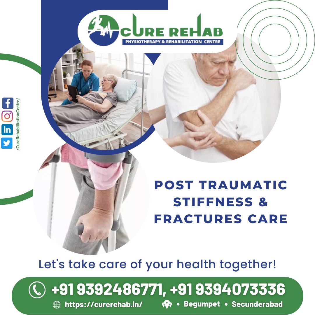 #PostTraumaticCare #FracturesCare #Physiotherapy #RehabilitationCentre #Hyderabad #Begumpet #Secunderabad #Healthcare #Recovery #Mobility #Strength #Function #InjuryRehabilitation #PersonalizedCare #ExpertPhysiotherapists #StiffnessManagement #FractureRecovery #CureRehab