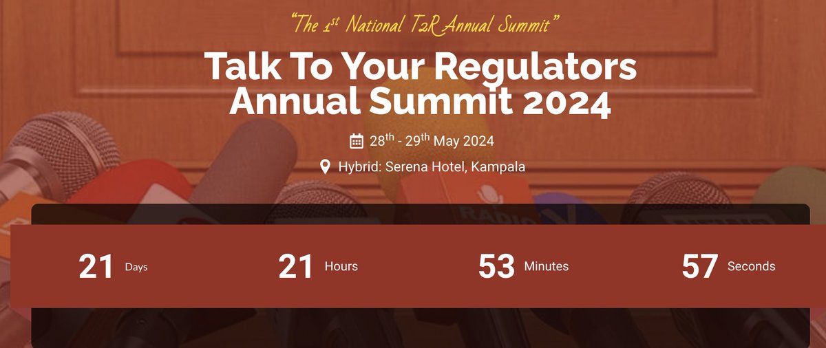Join us at the Talk to your Regulator Annual Summit! Register now to network with industry professionals, gain valuable insights, and engage with regulatory experts. Don't miss this opportunity to stay informed and connected. Sign up today! bit.ly/T2RSummit2024