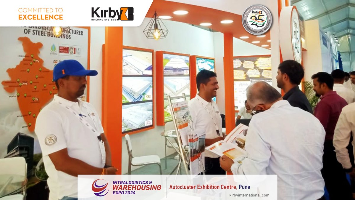 It was a productive and Electrifying three days at Intralogistics & Warehousing Expo 2024 in Pune. Thanks to Team Kirby who graced the event with lots of enthusiasm helped meet big players in the Warehousing Industry & made sure Kirby Building Systems is always at the Top Notch