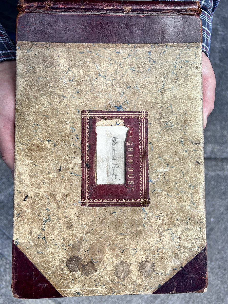 Yesterday while visiting Blacksod Lighthouse the Lighthouse Keeper, Vincent Sweeney found my great grandfather’s name in the visitor’s log. He was a Lighthouse Inspector for Irish Lights and visited in 1949. Here’s me holding the book.