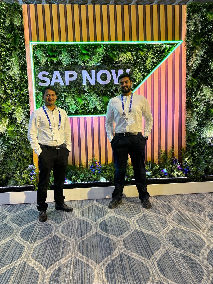 PVN PavanKumar (@_pvn_pavan) on Twitter photo Thank you <a href="/tweet_AjitKP/">Ajit Kumar Panda</a> and <a href="/vedant23_27/">Vedant Gupta</a> for taking your time to present the #GenAI usecases we built here in <a href="/saplabsindia/">SAP LABS INDIA</a> to wider ecosystem of customers and partners during #sapnow event
<a href="/praveen_padegal/">Praveen Kumar</a> <a href="/anirban_dgm/">Anirban Majumdar</a> <a href="/gangadharansind/">Sindhu Gangadharan</a> <a href="/saldanharayan/">Rayan Saldanha</a> <a href="/sapbtp/">SAP Business Technology Platform</a> Thank you <a href="/tweet_AjitKP/">Ajit Kumar Panda</a> and <a href="/vedant23_27/">Vedant Gupta</a> for taking your time to present the #GenAI usecases we built here in <a href="/saplabsindia/">SAP LABS INDIA</a> to wider ecosystem of customers and partners during #sapnow event
<a href="/praveen_padegal/">Praveen Kumar</a> <a href="/anirban_dgm/">Anirban Majumdar</a> <a href="/gangadharansind/">Sindhu Gangadharan</a> <a href="/saldanharayan/">Rayan Saldanha</a> <a href="/sapbtp/">SAP Business Technology Platform</a>