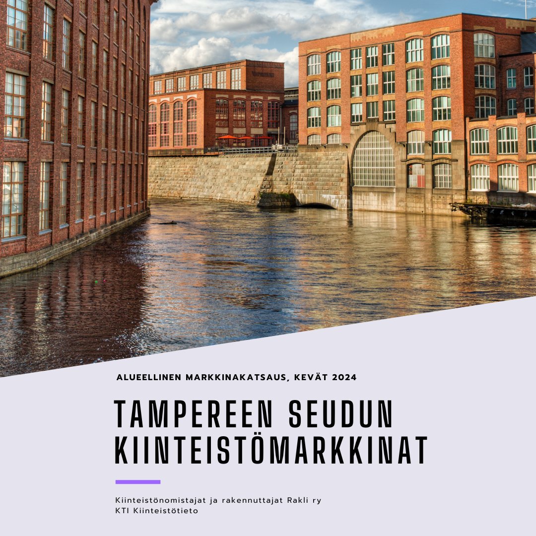 Miltä näyttää #Tampere'en kiinteistömarkkinassa? 🏗 Asuntorakentaminen kääntyi selkeään laskuun edellisvuosien korkealta tasoltaan 🏢 Toimistorakentaminen vähäistä 📈 Asuntovuokrien kehitys jatkuu useampia muita suuria kaupunkeja vahvempana rakli.fi/rakli-tiedotta…