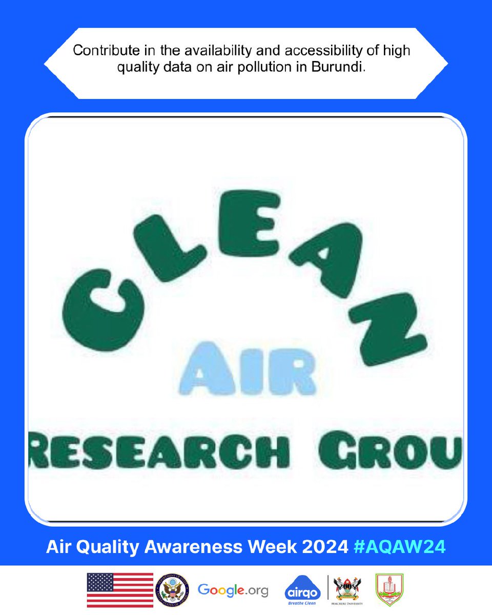 Clean Air Burundi (@cleanairburundi) on Twitter photo Availability and accessibility of high quality data on air pollution. A key step in achieving #CleanAir4AfricanCities <a href="/AirQoProject/">AirQo</a> <a href="/UrbanBetter/">UrbanBetter.science</a> <a href="/OkureDo/">Deo Okure</a> <a href="/GhanaAQ/">Ghana Urban Air Quality Project (GhanaAQ)</a> <a href="/DrTolullah/">Prof Tolullah Oni</a> Availability and accessibility of high quality data on air pollution. A key step in achieving #CleanAir4AfricanCities <a href="/AirQoProject/">AirQo</a> <a href="/UrbanBetter/">UrbanBetter.science</a> <a href="/OkureDo/">Deo Okure</a> <a href="/GhanaAQ/">Ghana Urban Air Quality Project (GhanaAQ)</a> <a href="/DrTolullah/">Prof Tolullah Oni</a>