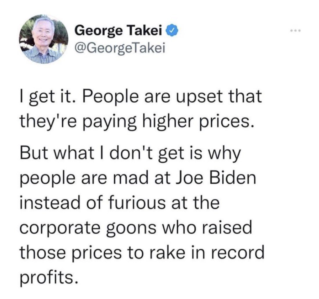 What George said.