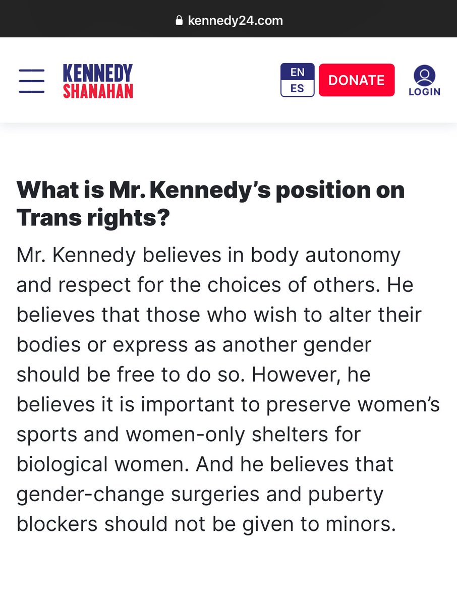 …so, he changed his views 5 minutes ago and absolutely no one heard about it?? @RobertKennedyJr should make his voice known—unambiguously, aka: #loudandproud.