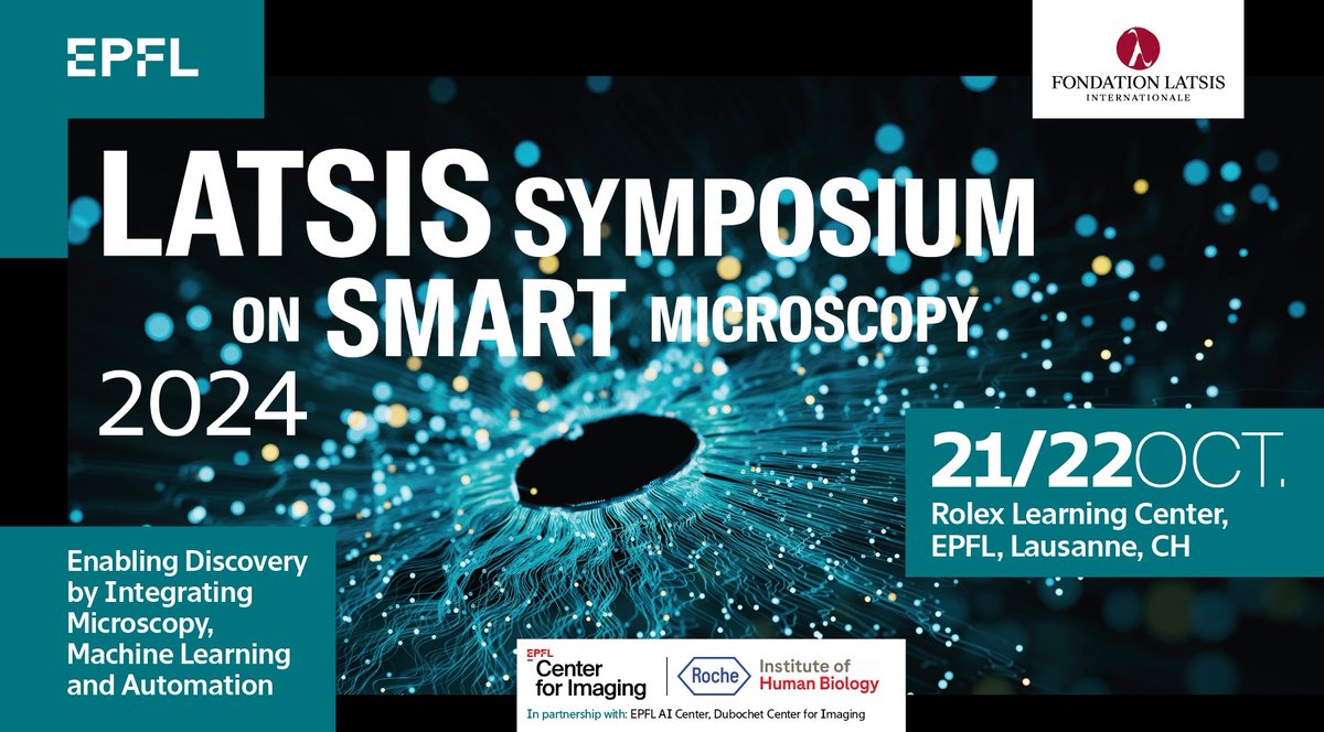 🙌📢 Excited to announce the 2024 @EPFL Latsis Symposium on Smart Microscopy! Join us for groundbreaking discussions on integrating microscopy, ML, and automation. Don't miss out on this opportunity to connect with top minds in the field. Register now: epfl-latsis-2024.org