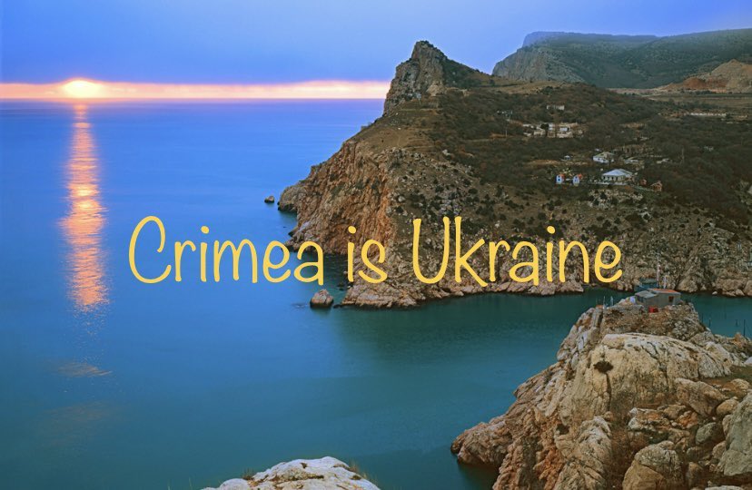 @IrisEllen0355 CRIMEA IS UKRAINE 🇺🇦 
#CrimeaIsUkraine