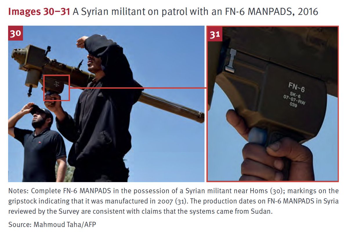 Chinese-designed #MANPADS are gradually supplanting Soviet/Russian models as the most commonly encountered illicit advanced MANPADS in the #MENA region. Read more in our new Report here: bit.ly/4baF2GC