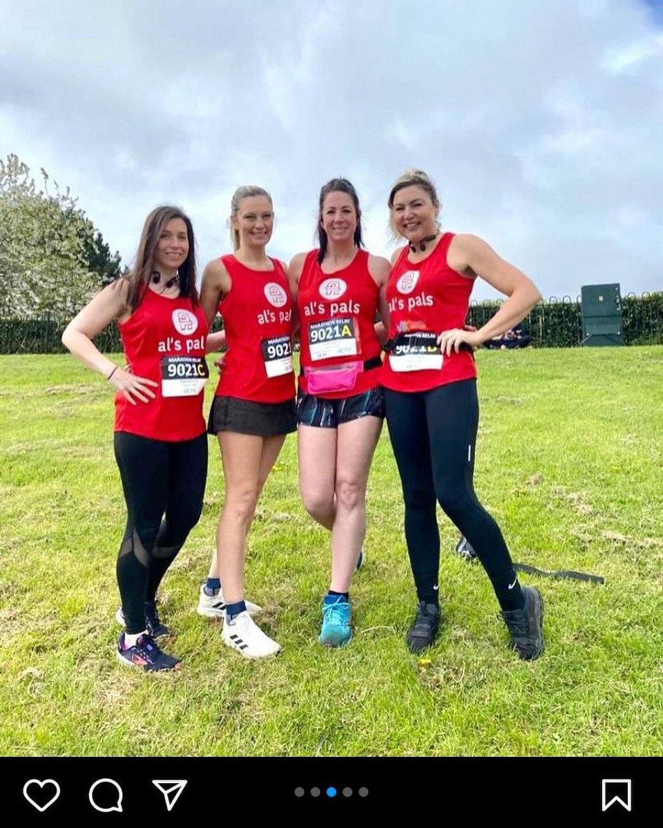 Good luck to these lovely ladies in red today Raising money for Al's Pals MK running the relay race at the Mk Marathon Weekend good luck There’s still time to donate localgiving.org/fundraising/Al… #marathon #fundraiser #charity #fundraising #cancerawareness #MK #charityevent