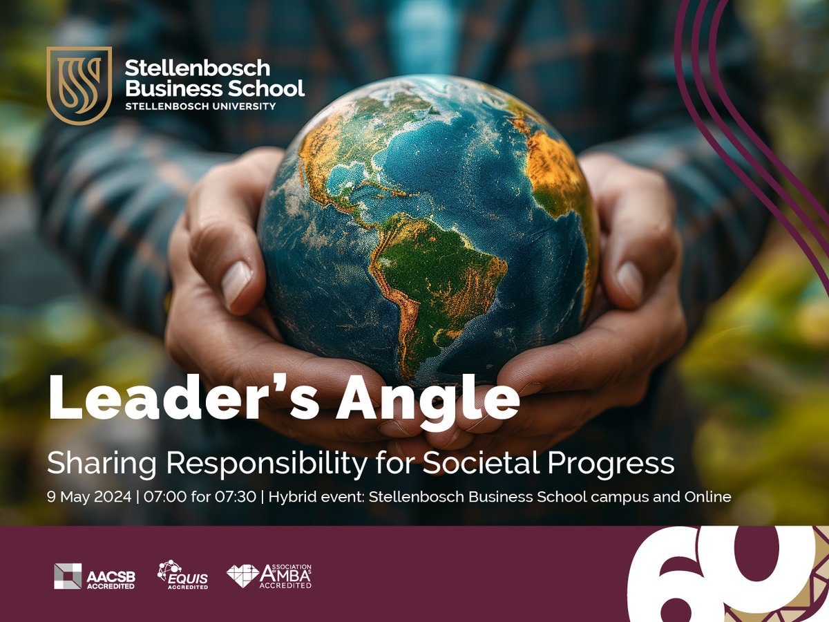 Don't forget to join us this Thursday, 9 May, for an engaging discussion on Sharing Responsibility for Societal Progress - our Business School’s very special Leader’s Angle event for impactful, responsible leaders. BOOK NOW: bit.ly/4bsquCz #ResponsibleLeadership