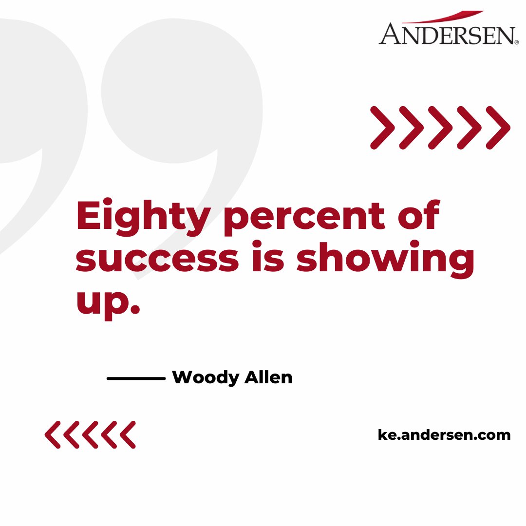 Success is not always a sprint. Sometimes it's the daily act of showing up and putting in the work.

#AnderseninKenya #InspirationMonday