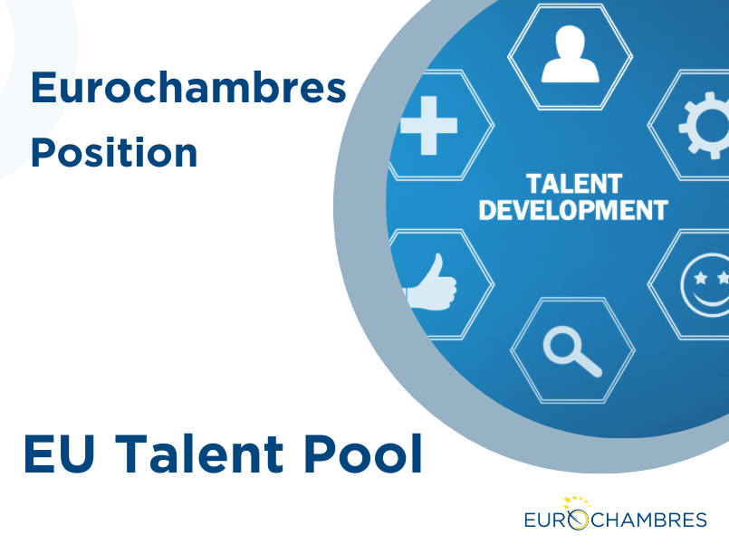 Week 3 SKILLS: The EU acknowledges the importance of legal migration to fill workforce gaps through the Talent Pool. Addressing current shortcomings is vital for EU's attractiveness. #UseYourVote #Chambers4EU Learn + about our position on the Talent Pool: bit.ly/ECH_PositionEU…