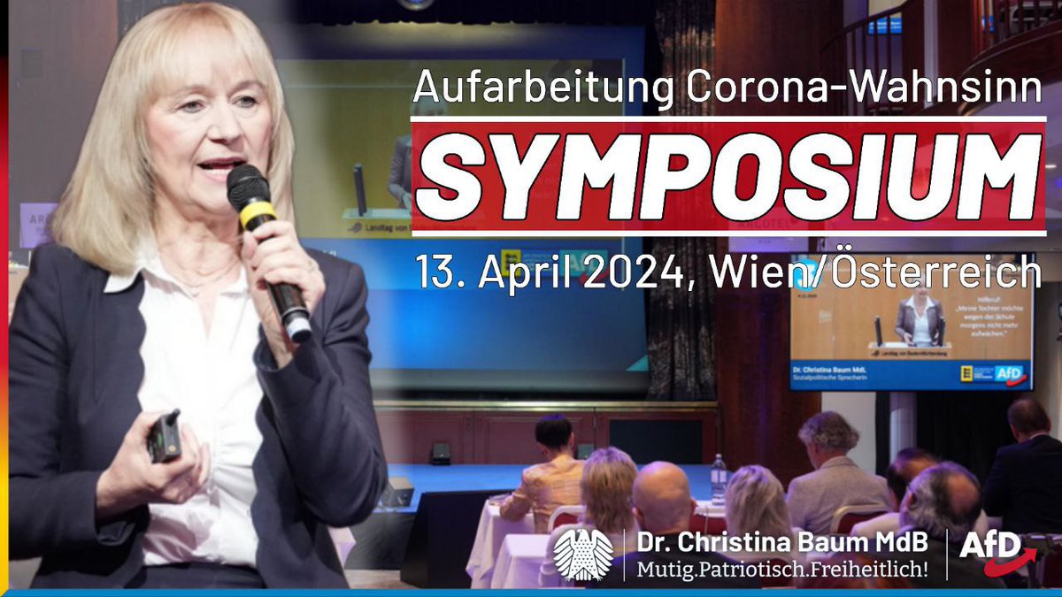 Am 13. April 2024 war ich zum Symposium der #FPÖ nach #Wien eingeladen worden. Dort sprach ich über die irrsinnigen Maßnahmen des Staates während der Pandemie und zeigte die dadurch verursachten schweren Schäden vor allem bei unseren Kindern auf. youtube.com/watch?v=doPLBY…