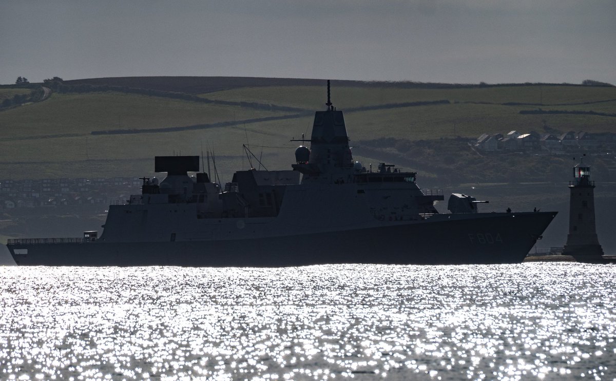 HNLMS De Ruyter passing the Breakwater this morning outbound for a week of FOST.