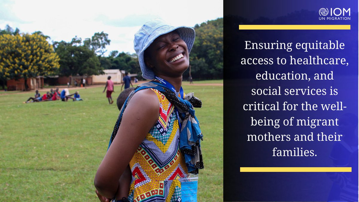 Ensuring migrant mothers & families thrive! #IOM is bridging gaps in #essential #services like healthcare, education, & social support for migrant moms. In Zambia, collaboration with govt ministries & CSOs ensures dignity & well-being for all. #MigrantRights