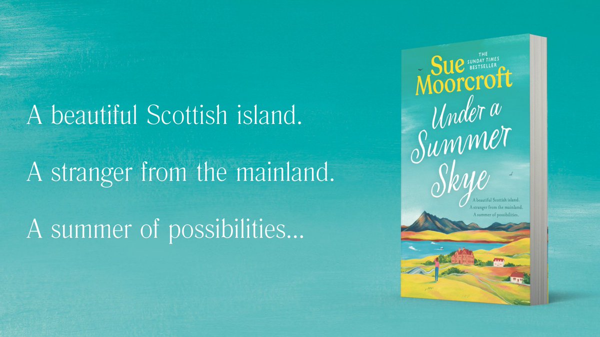 Publication day is here at last!

#UnderASummerSkye, set mainly on the glorious #IsleOfSkye is the first book in the Skye Sisters trilogy.

Get your copy in Tesco, Sainsbury's, Morrison's or (from 23rd May) ASDA, or here: books2read.com/MoorcroftUASS

#paperback #ebook #audio #romfic