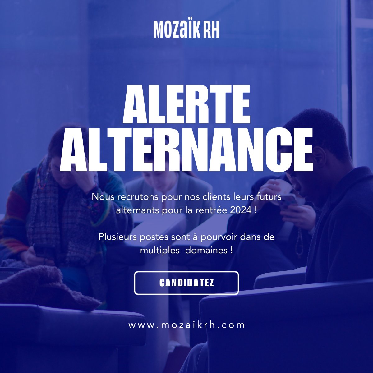 🚨[#ALTERNANCE]

➡️ Communication Graphique F/H : mozaikrh-dvt.remo.jobs/offers/21994/a…

➡️Chargé de Projets Mécénat F/H : mozaikrh-dvt.remo.jobs/offers/21701/a…

➡️ Groupe Caisse des Dépôts : Chargé d'études et d'appui pôle des concours F/H : mozaikrh-dvt.remo.jobs/offers/20747/a…

#découvrirlExtraordinaire #RH