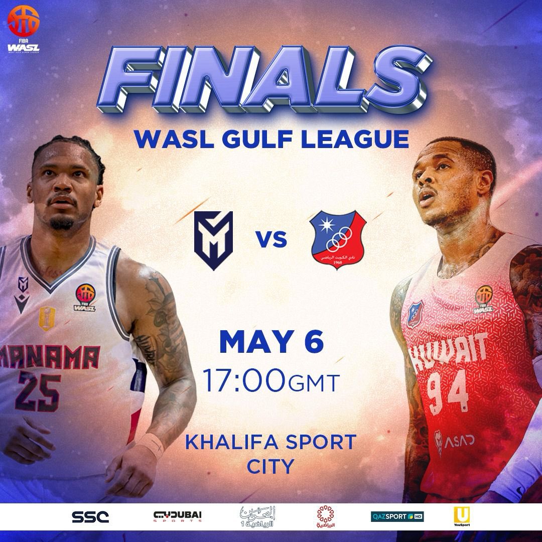 It's down to the wire in the FIBA WASL Finals🔥! With the Gulf League title on the line, Which team will be clinching the championship tonight🏆? 

#FIBAWASL #WASL #Manama #KuwaitSC @ManamaClub @kuwaitclub