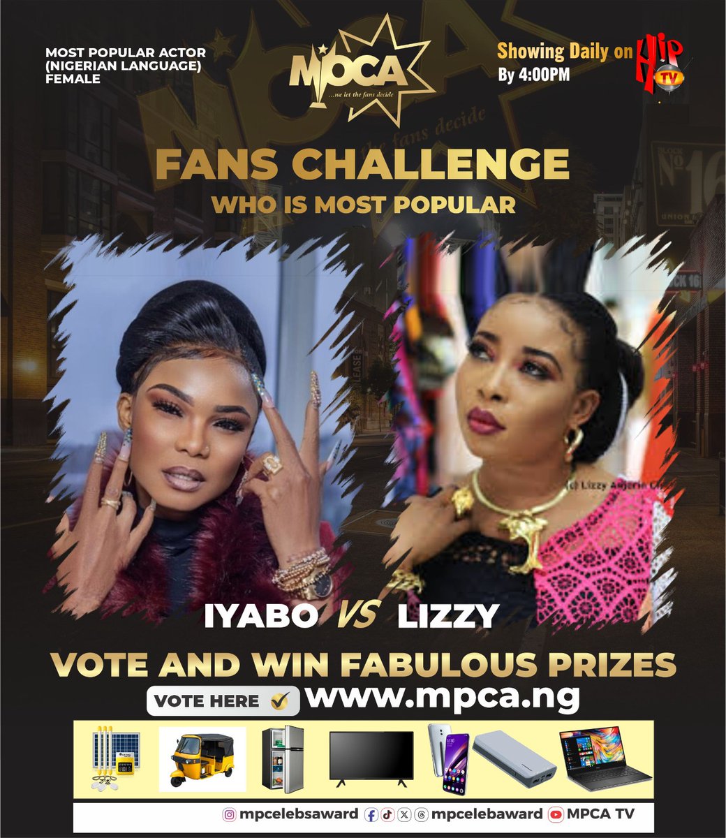 Queen of Queens!! Does your favourite deserve this award? It's time to get the spotlight for your celebrity. Team Queen Mother or Team Alhaja... oya let's go!! Cast your vote via mpca.ng