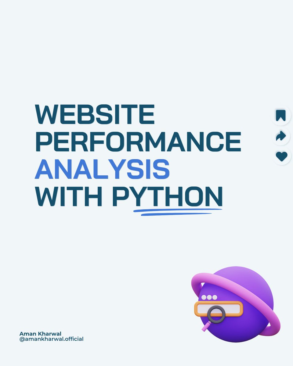 Learn how to analyze the performance of a website and forecast its traffic using time series analysis with Python! Link: bit.ly/web-performanc… #DataScience #DataAnalytics #TimeSeries #Python