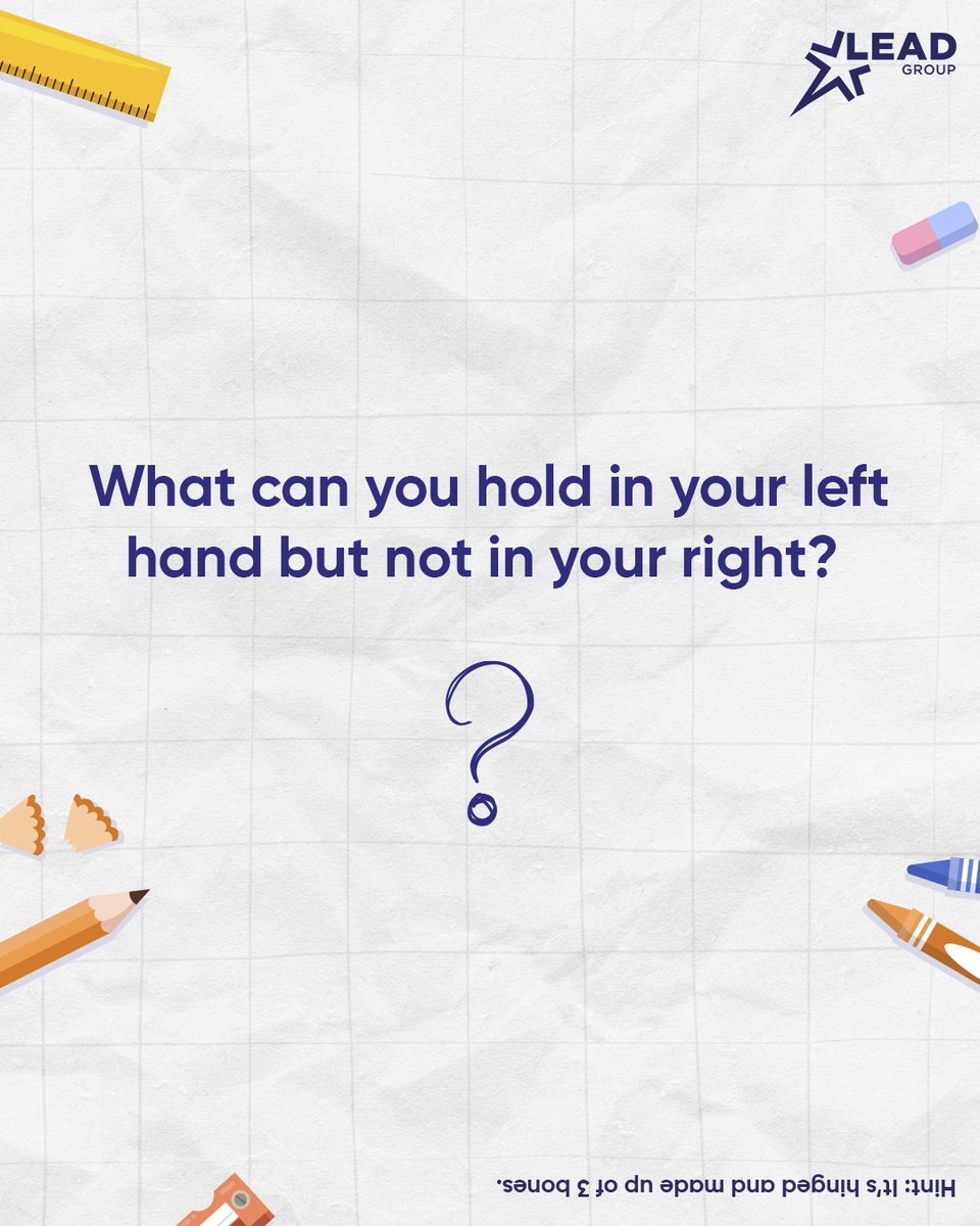 Let's put our thinking caps on!
Can you solve this riddle? Let us know your answer in the comments.

#engagement #LEADSchoolIndia #LEADGroup #LEADSchool #LEADTheWay #LEADSchoolEdtech #DigitalEducation #DigitalIndia #DigitalLearning #ChildEducation #FunLearning