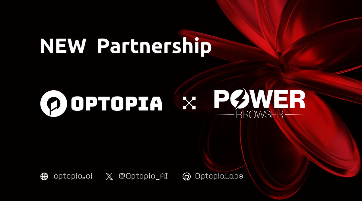 👏 Thrilled to announce our pre-integration with @PowerBrowser, a WEB3 browser reshaping online interactions by democratizing the internet and providing incentives to users. 🌗 Power Browser will seamlessly integrate #Optopia Blockchain onto its upcoming Power dApps Store,…